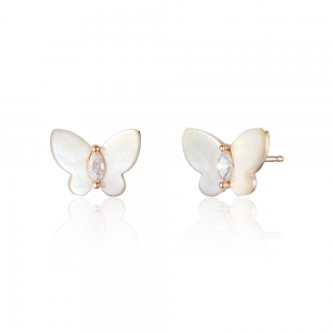 [BRASS] 폴브리알 자개 나비 귀걸이 PNBE0287